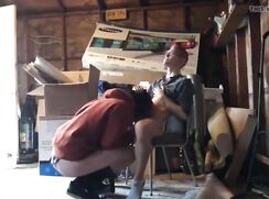 Geeky Twink With Glasses Invites Neighbor Lad To Suck and Fuck Session In Garage porn