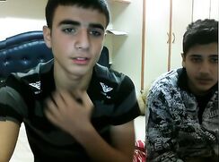 Two teens jerk and cum together boys porn