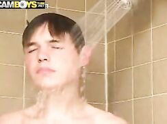 Jeremiah takes a shower fine boys gay porn