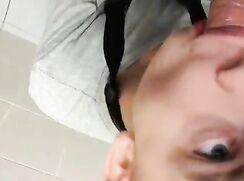 Sucking Friend in Toilet at Class