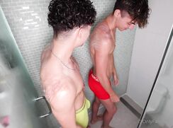 Gym Session & Jerkoff Fun - Ben & Aaron