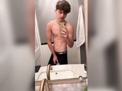 Verbal TRashy Boy BEats Off Gay Porn