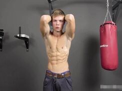 AA Vid - Gay Porn hot sexy blond boy flexing his sexy body tube