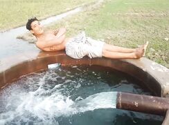 sariki swimming well