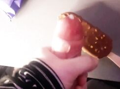 A Young Twink Makes Himself An icy Lollipop With His Semen .