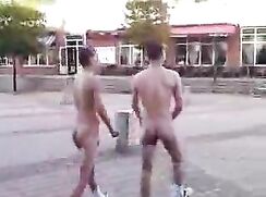 Two Naked Chaps March in Stockholm