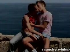 A perfect day at the beach. Lots of kissing, a blowjob, and two cumshots. Gay porn