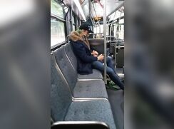 [MC]-[034] Jerking off in public on city bus with cumshot