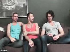 Curly haired guy fucks hot bottom