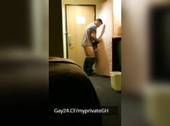 str8 college stud fucks gay's ass in GloryHole