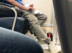 When You Spot Someone Jerking On The Commute & Join In porn