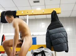 Locker Room Spy Catches Hairy Uncut Twink Changing porn