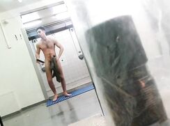 Shower Spy Catches Hairy Chest Twink Changing porn
