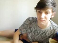 Slim dude wanks and cum gay boys porn