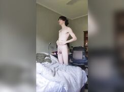 Boy Strips In His Room  BNHJ