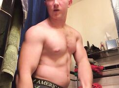 Jfl bathroom flexing no nudity