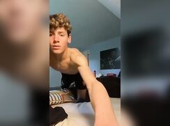 Handsome hottie STRIP PLAY BOYS PORN