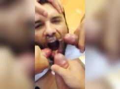 Crossfire from 3 dicks