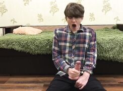 [T13]-[1] I like cum every single day! Jerking off perfect boy orgasm cute