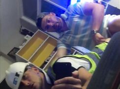 Construction Workers fuck on work