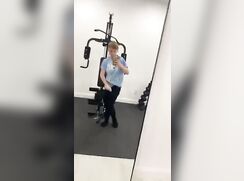 Gym Teen Takes out Massive Cock