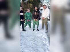 Group of Dudes Pissing