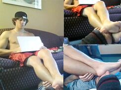 Midwest alpha bare feet and sneakers