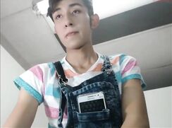 cute latin teen cums