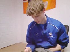 I love jerking off my shaved cock after a game