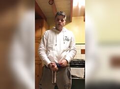 Verbal hung Boy cums Hard