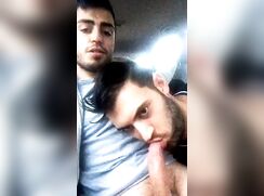Sexy Arabs BJ in Car