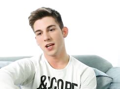 Educating Twink boys porn breaks in the tight ass of cute lad couple on the sofa