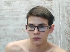 Hot twink with glasses
