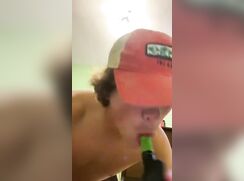 Jeffrey Sucks his Brush