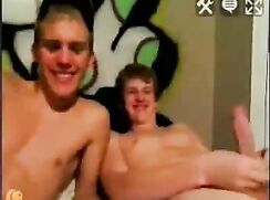 Two straight guys have fun gay porn