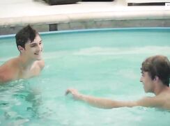 puts the pretty boy through the paces, POOL FUCKER