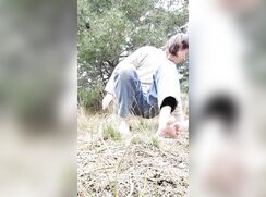 Playing outside fun boys porn outdoors