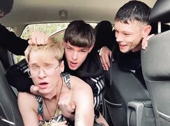 before getting on, CAR FUCK