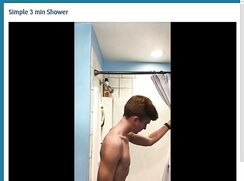 Stone Takes Hot Shower