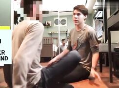 hot boys kiss, blow and jerk