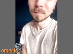 Omegle Big Curved Gay Boner no cum 205