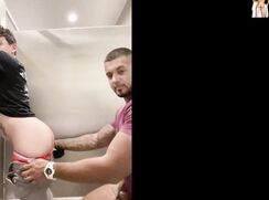 AA Vid - Gay porn twink banged in public restroom amateur tube