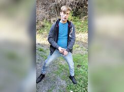 [ABX][046] - Caught jerking off in public, made me cum