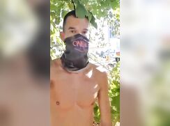 Jerking off near a busy road