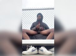 [ABX][070] - DL goes in public on the bleachers with a good nut