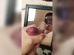 [ABX][096] - Horny twink cums while showing off his ass
