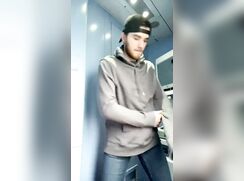 Strips and Quick Cum on Train Cam Porn