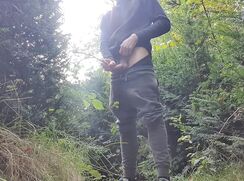 [ABX][115] - Cum in public park for first time! Somebody caught me! (Straight teen)