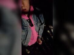 [ABX][234] - Masturbating my small cock outdoors and eating cum