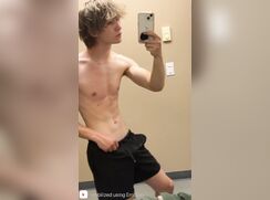 Skinny Blond Strips Gay Boys Porn